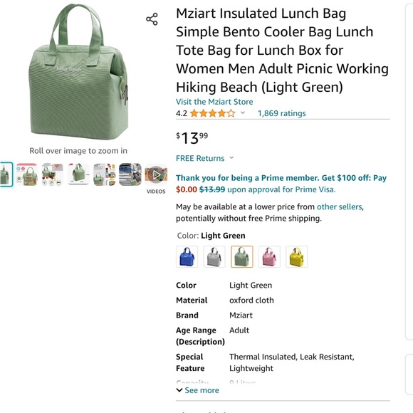 Amazon lunch bag - Picture 5 of 5